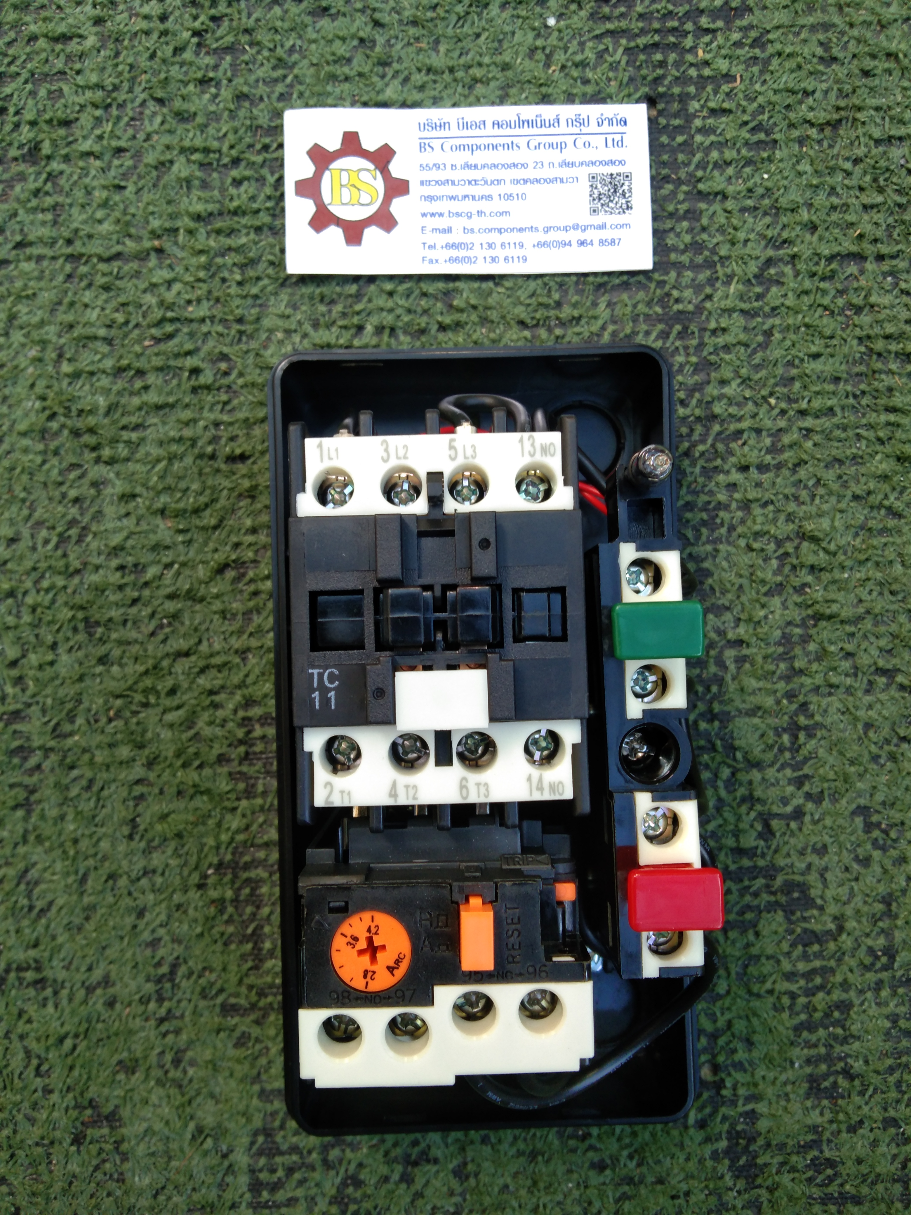 TEND : Enclose + ปุ่มกด + แลมป์ TEL11 3.6A coil380V