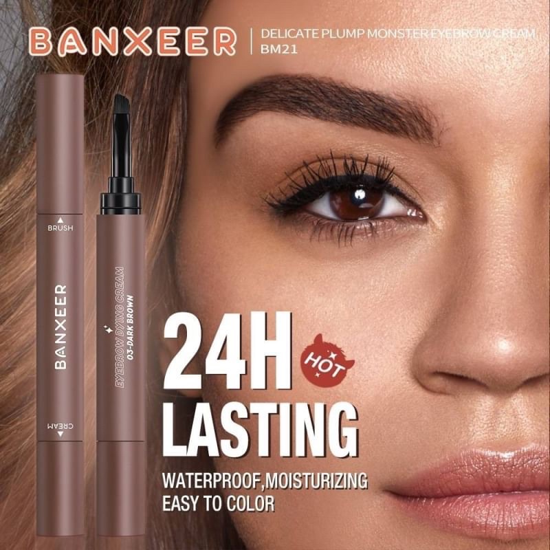 Banxeer DELICATE PLUMP MONSTER EYEBROW CREAM 1.2g แบนเซียร์ เจลเขียนคิ้ว by Nee cara