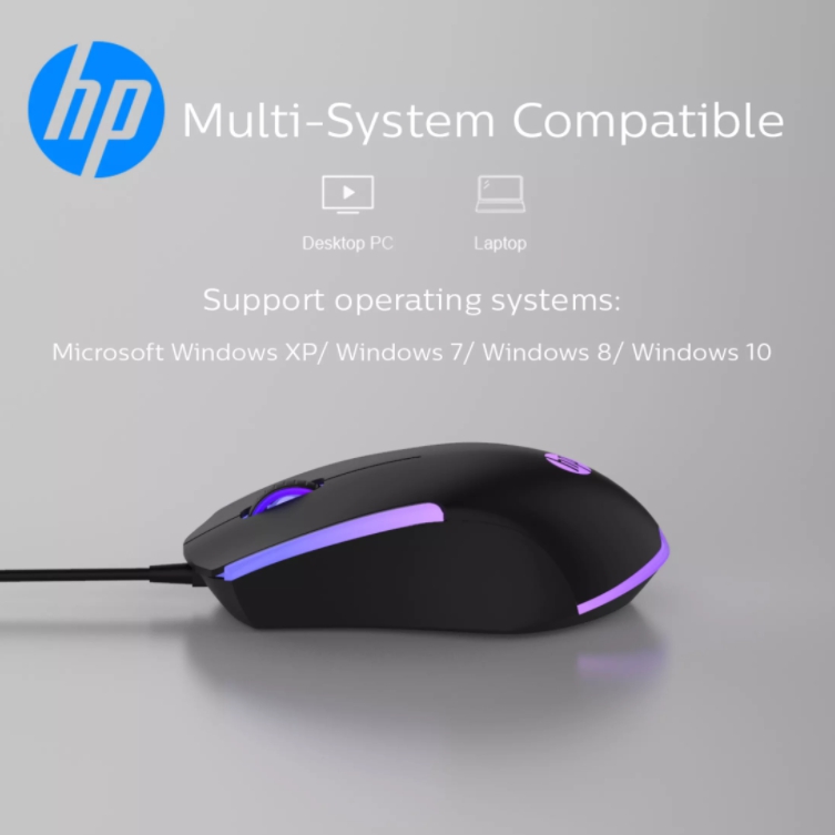 M160 HP Gaming Mouse USB มีไฟ MO-HP-GM-M160B