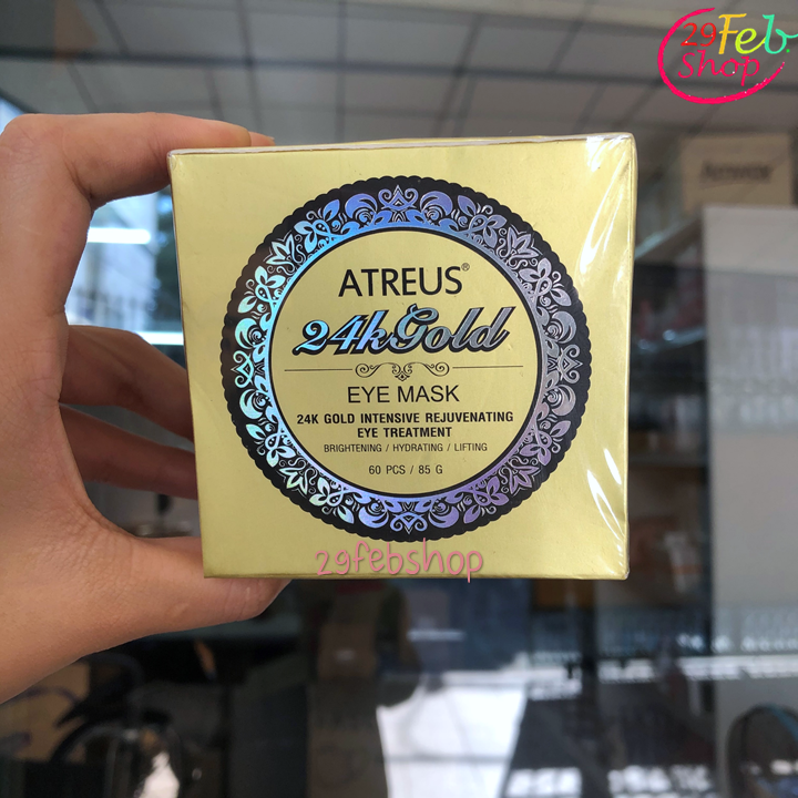 Atreus 24K Gold Eye Mask 60 ชิ้น แผ่นมาส์กบำรุงรอบดวงตา