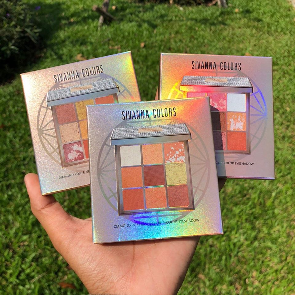 Sivanna Colors Diamond Rose Essence Oil 9-Color Eyeshadow HF6032 ซีเวียน่า พาเลททาตา 9 สี