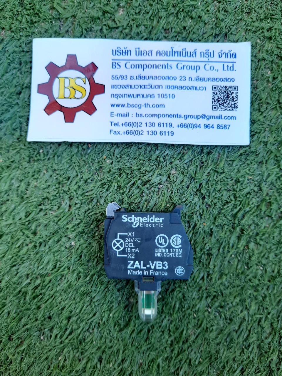 Schneider : ส่วนตัวไพล็อทแลมป์แบบ LED เขียว 24Vdc