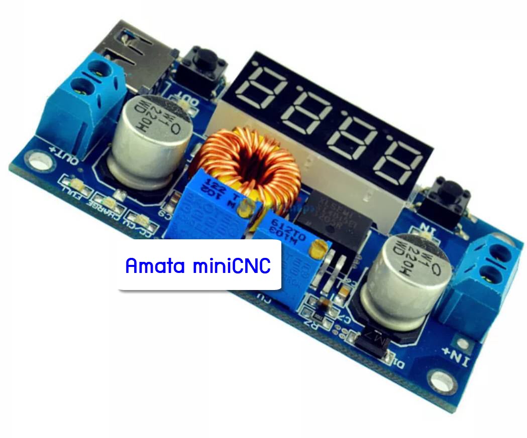 DC-DC 5A Digital LED Drive Lithum Battery Charger Module CC/CV USB Step Down Buck Converter With Voltmeter Ammeter