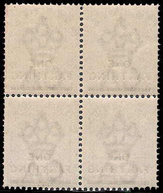 1901 Bermuda QV B4 CV $24