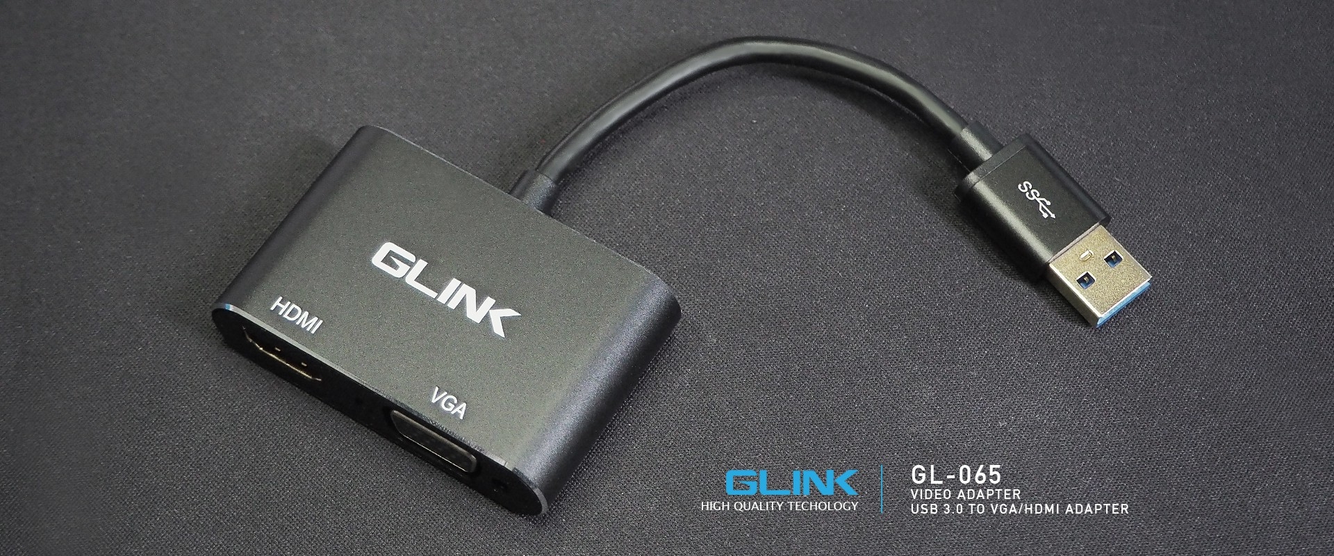 GL-065 USB 3.0 TO VGA (F)+ HDMI (F) ADAPTER US-GO-HM-GL065