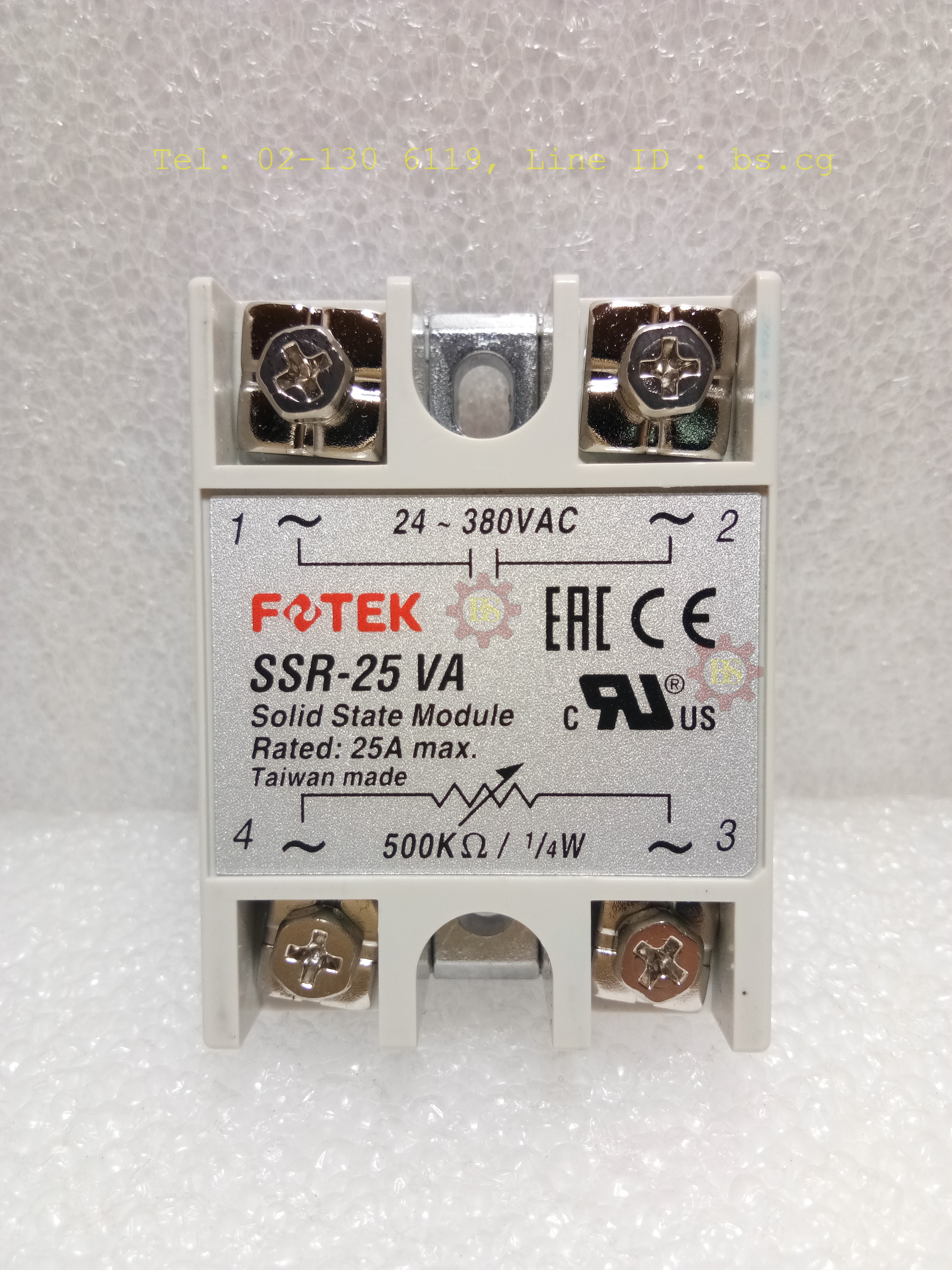 FOTEK : Solid State Module Rated: 25A max. SSR-25 VA