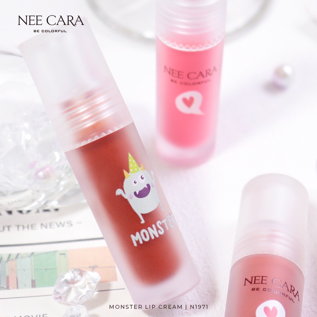 NEE CARA Monster Lip Cream N1971 นีคาร่า มอสเตอร์ ลิป ครีม 3.8กรัม