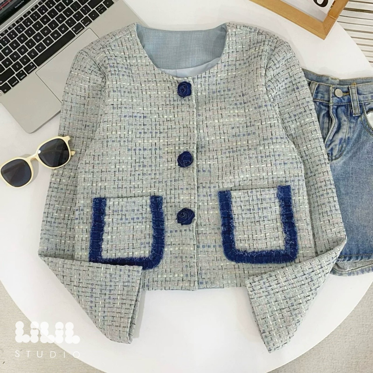 BLAZER 🌷 ผ้าทวีต🇰🇷ซับในดีไม่หนา ไม่ร้อน ทรงสวย ใส่สบาย งานเริ่ดต้องมีค่ะ