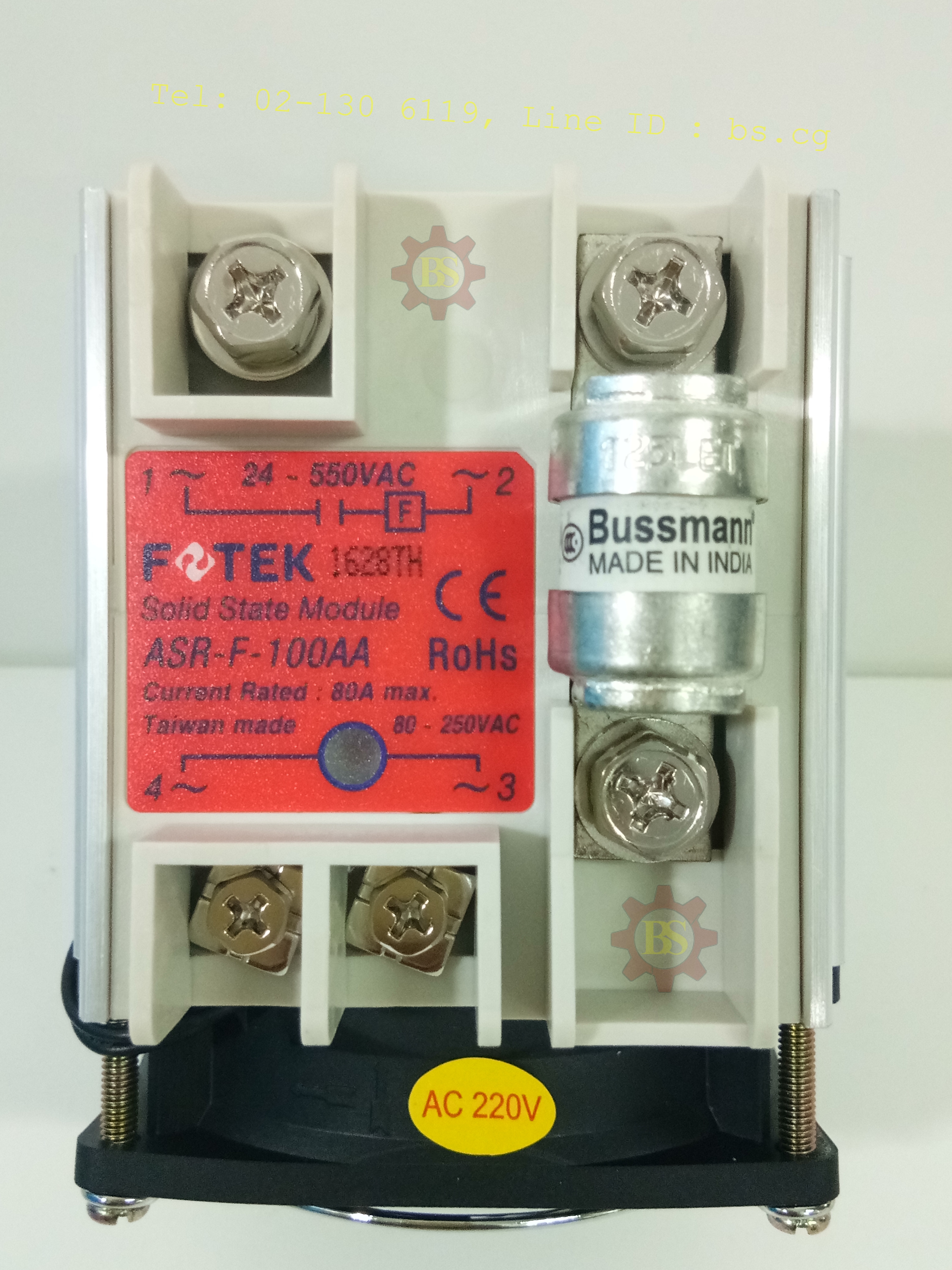 FOTEK : Solid State Module ASR-F-100AA+FAN+FUSE