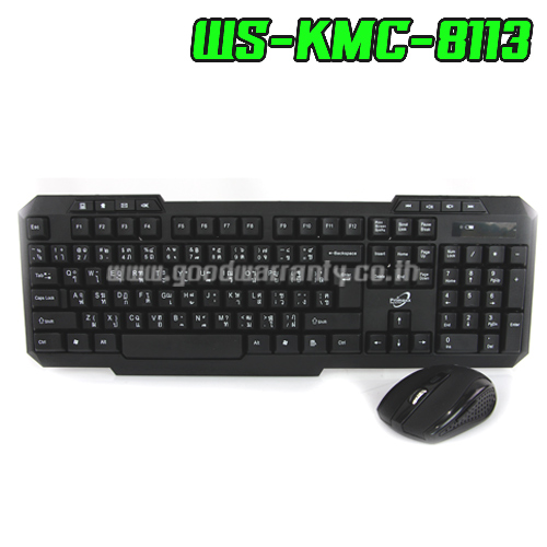 PRIMAXX WS-KMC-8113 PRIMAXX KEYBOARD+MOUSE ไร้สาย WS-KMC-8113 KB-KM-PM-8113B