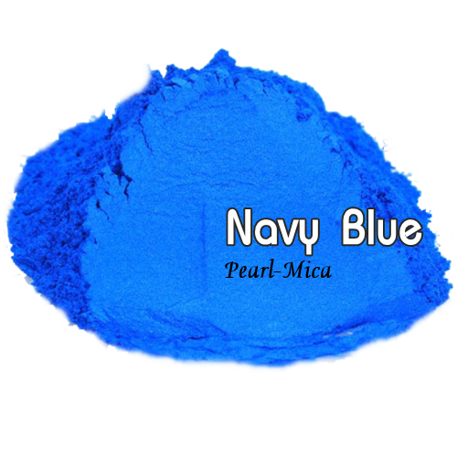 Color Blue : Navy Blue mica pearlescent pigment/ สีฟ้านาวี ผงละเอียดมีประกาย