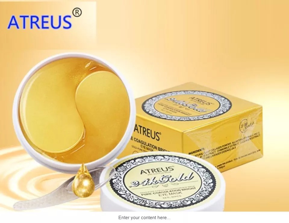 Atreus 24K Gold Eye Mask 60 ชิ้น แผ่นมาส์กบำรุงรอบดวงตา