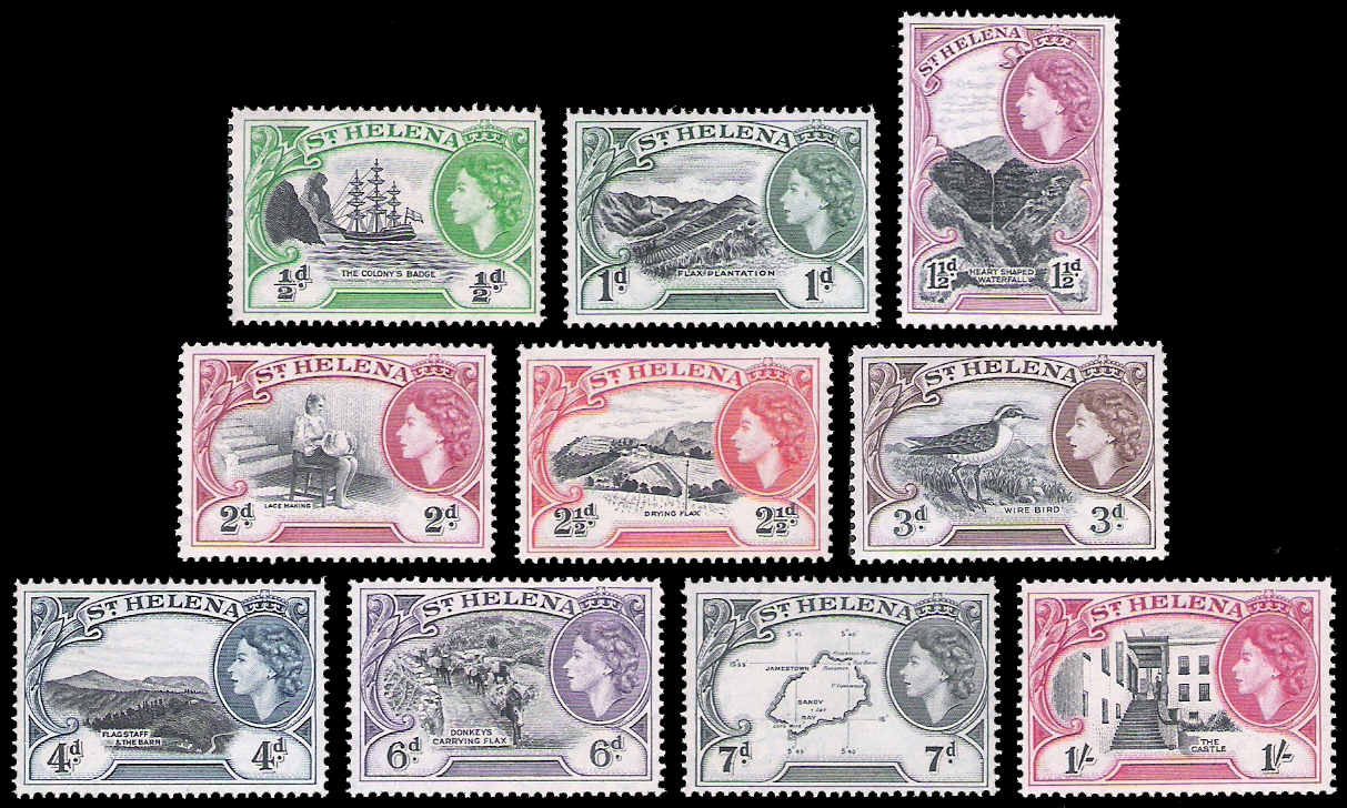 1953 St.Helena QEII CV $12.95