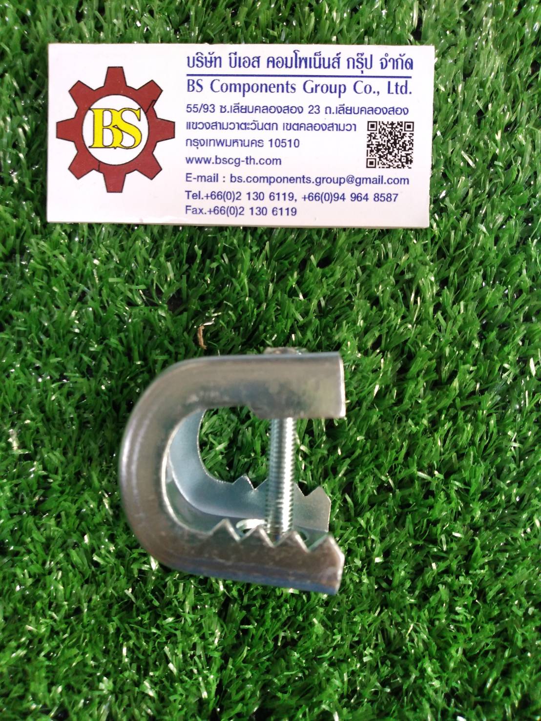 แคล้มฟันจระเข้ เบอร์ 1 ชุบขาว (beam clamp) 1-16mm.