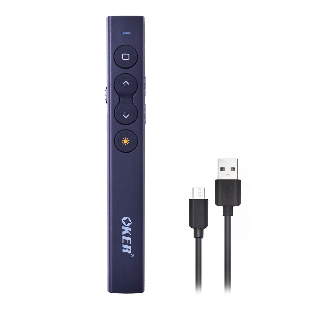 P-125 OKER 2.4GHZ WIRELESS PRESENTER ชาร์จไฟได้ MO-OK-WL-P-125