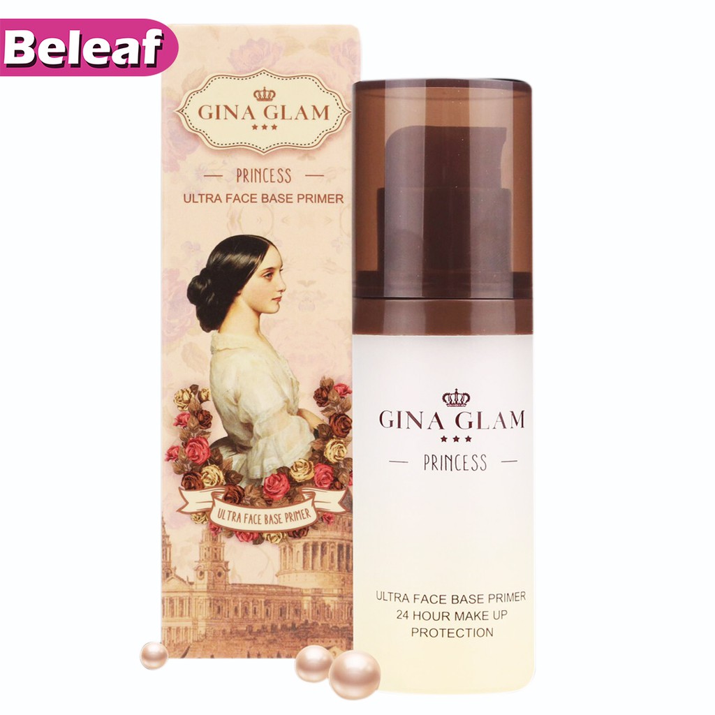 ❤ Gina Glam Princess Ultra Face Base Primer 30g G18 ไพเมอร์เนื้อซิลิโคน จีน่า เกลม ไพรเมอร์ จีน่าแกรม ปกปิดรูขุนขน