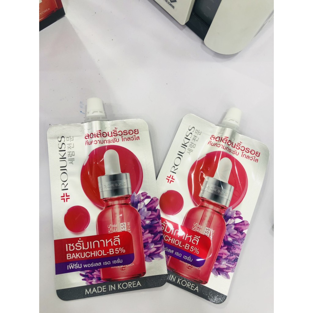 (1ซอง) Rojukiss Firm Poreless Red Serum โรจูคิส เฟิร์ม พอร์เลส เรด เซรั่ม 6มล