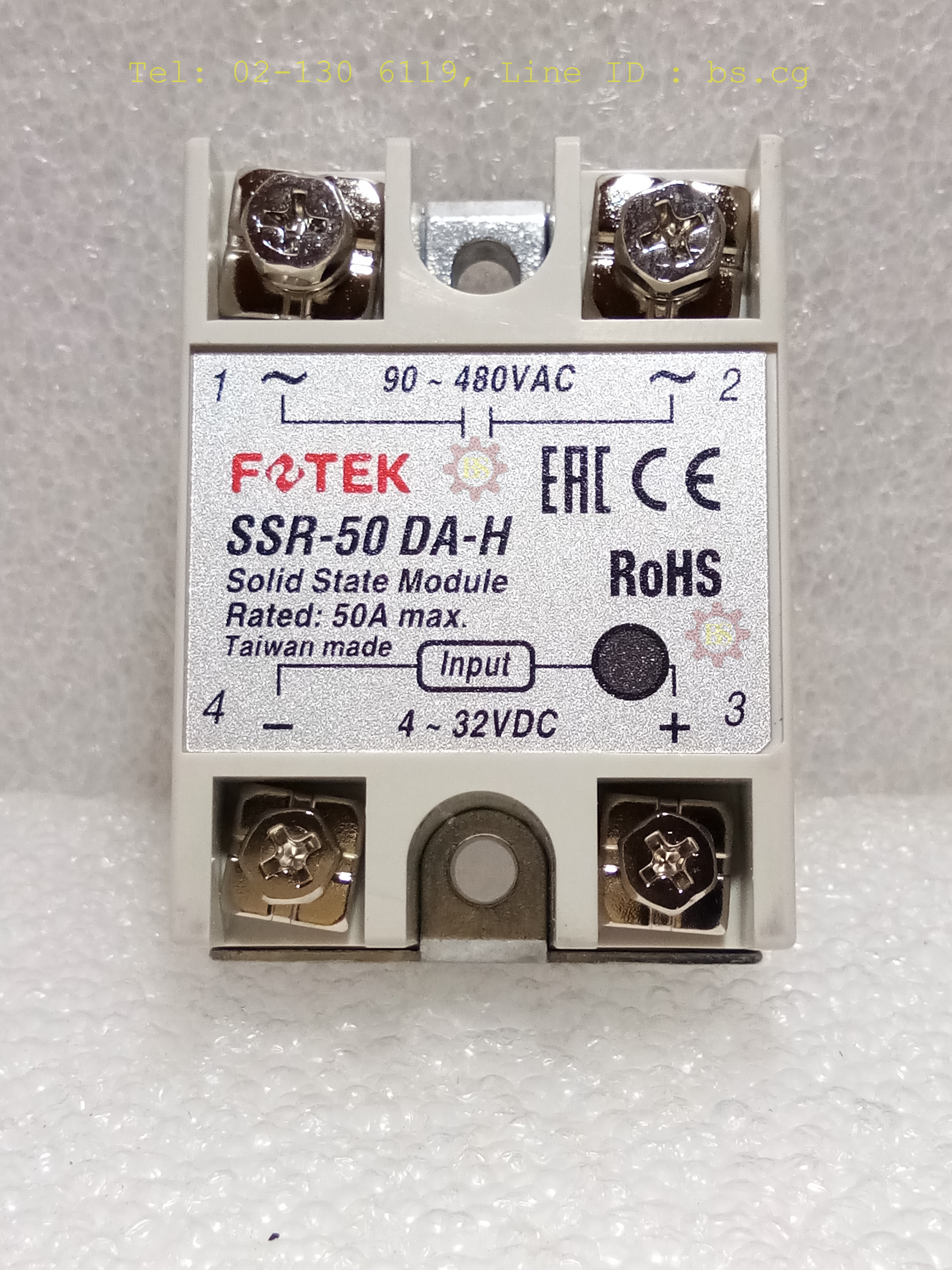 FOTEK : Solid State Module Rated: 50A max. SSR-50 DA-H