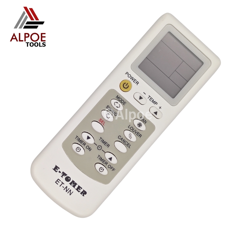 รีโมทแอร์รวม สำหรับแอร์รุ่นเก่า หรือ แอร์ทั่วไป รุ่น ET-NN