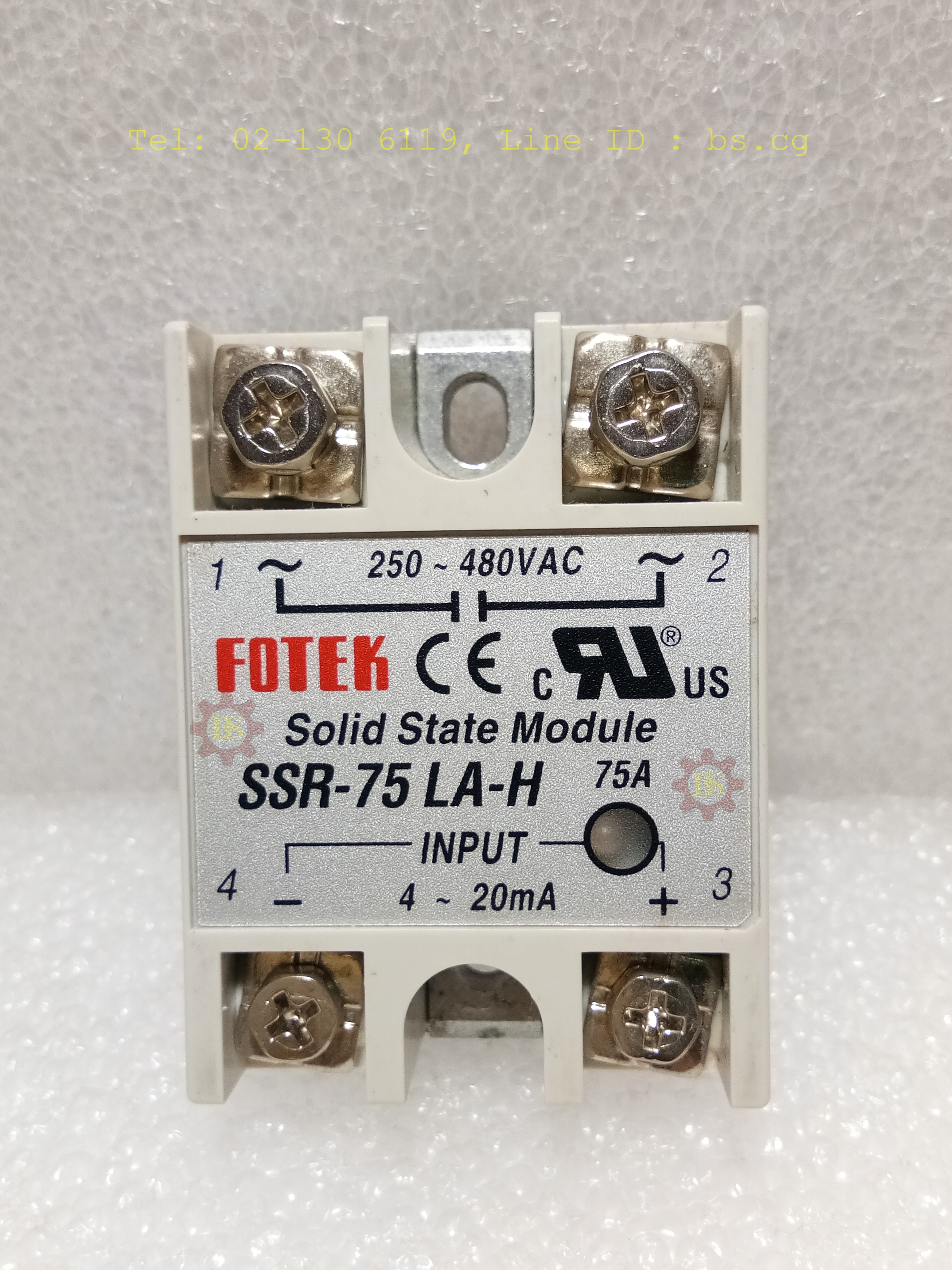 FOTEK : Solid State Module Rated: 75A SSR-75 LA-H