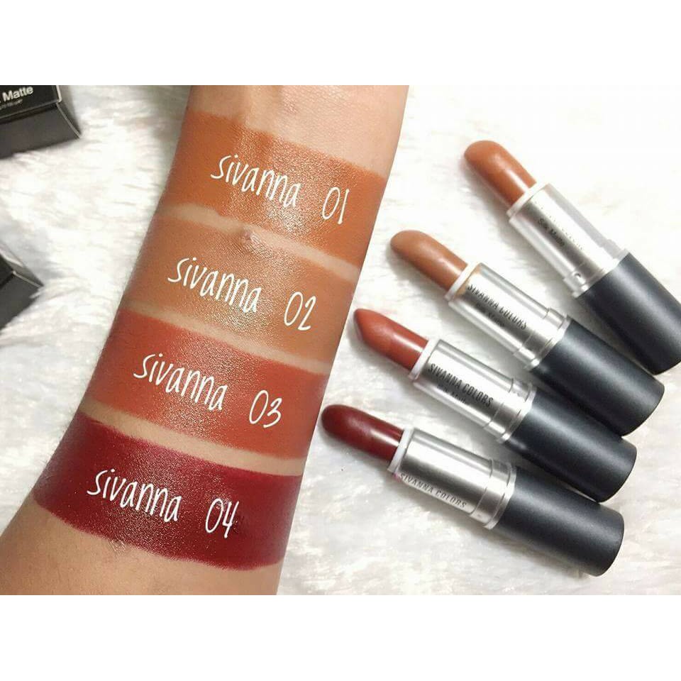 Sivanna Colors Silk Matte HF360 ซีเวียน่า ลิปแมท ลิปสติกเนื้อแมท ลิปสติก เนื้อแมท ลิปเนื้อแมท ลิปสิวันนา ❤