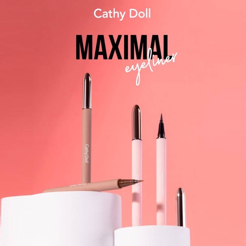 Cathy Doll Maximal Eyeliner 0.7ml. เคที่ดอลล์ แม็กซิมอล อายไลน์เนอร์ หัวเมจิก