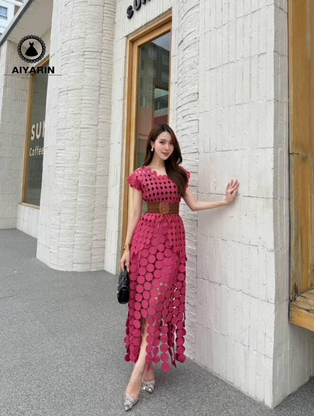 เซ็ตเสื้อกระโปรงผ้าลูกไม้ๆกระโปรงผ้าเนื้อดีมีทรงสวยมั้กๆผ้าหนานิ่มไฮโซสวมใส่ง่ายเเต่งเเนวลูกคุณมั้กๆคะเซ็ทเสื้อตกเเต่งเก๋ๆมาพร้อมเข็มขัด