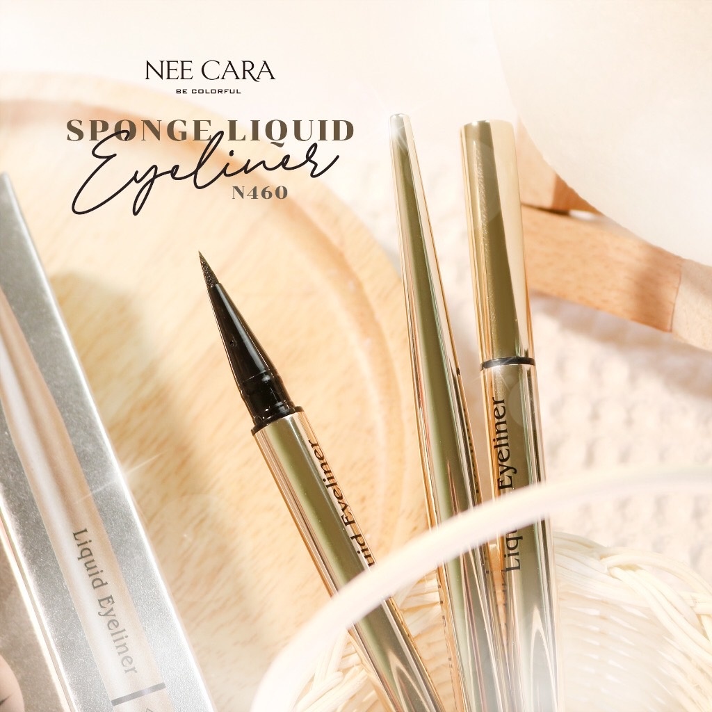 NEE CARA SPONGE LIQUID EYELINER N460 อายไลเนอร์ ติดทน แห้งเร็ว