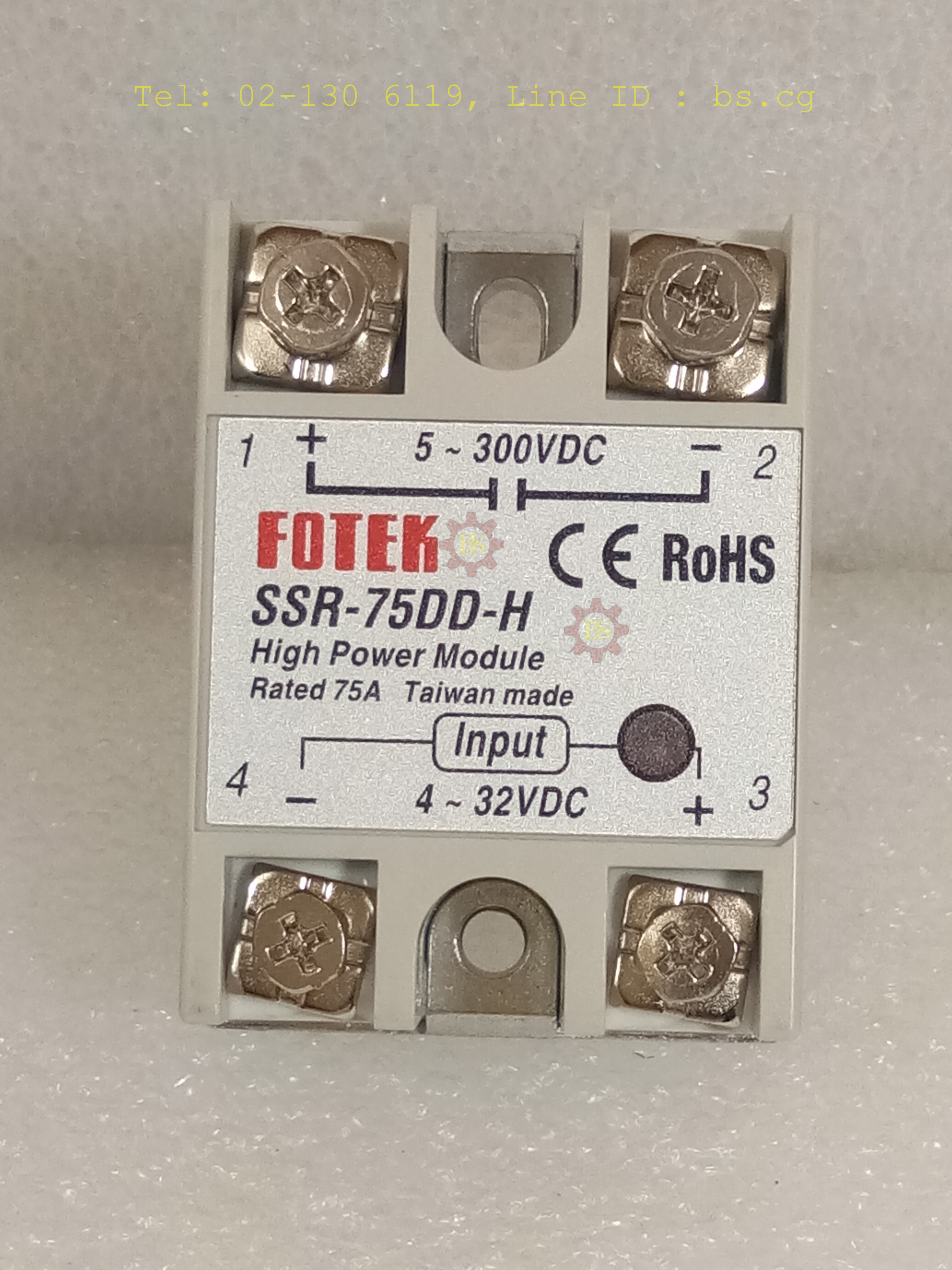 FOTEK : Solid State Module Rated: 75A SSR-75 DD-H