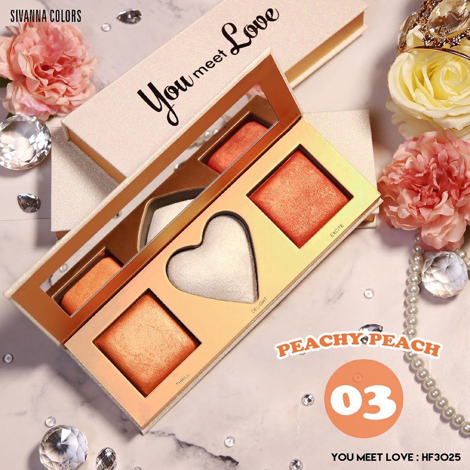 Sivanna Colors You Meet Love HF3025 ซีเวียน่า ยู มีท เลิฟ บลัชออน ไฮไลต์