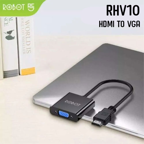 ROBOT RHV10 HDMI TO VGA ตัวแปลง HDMI M เป็น VGA ตัวเมีย CV-GO-XX-HDM02