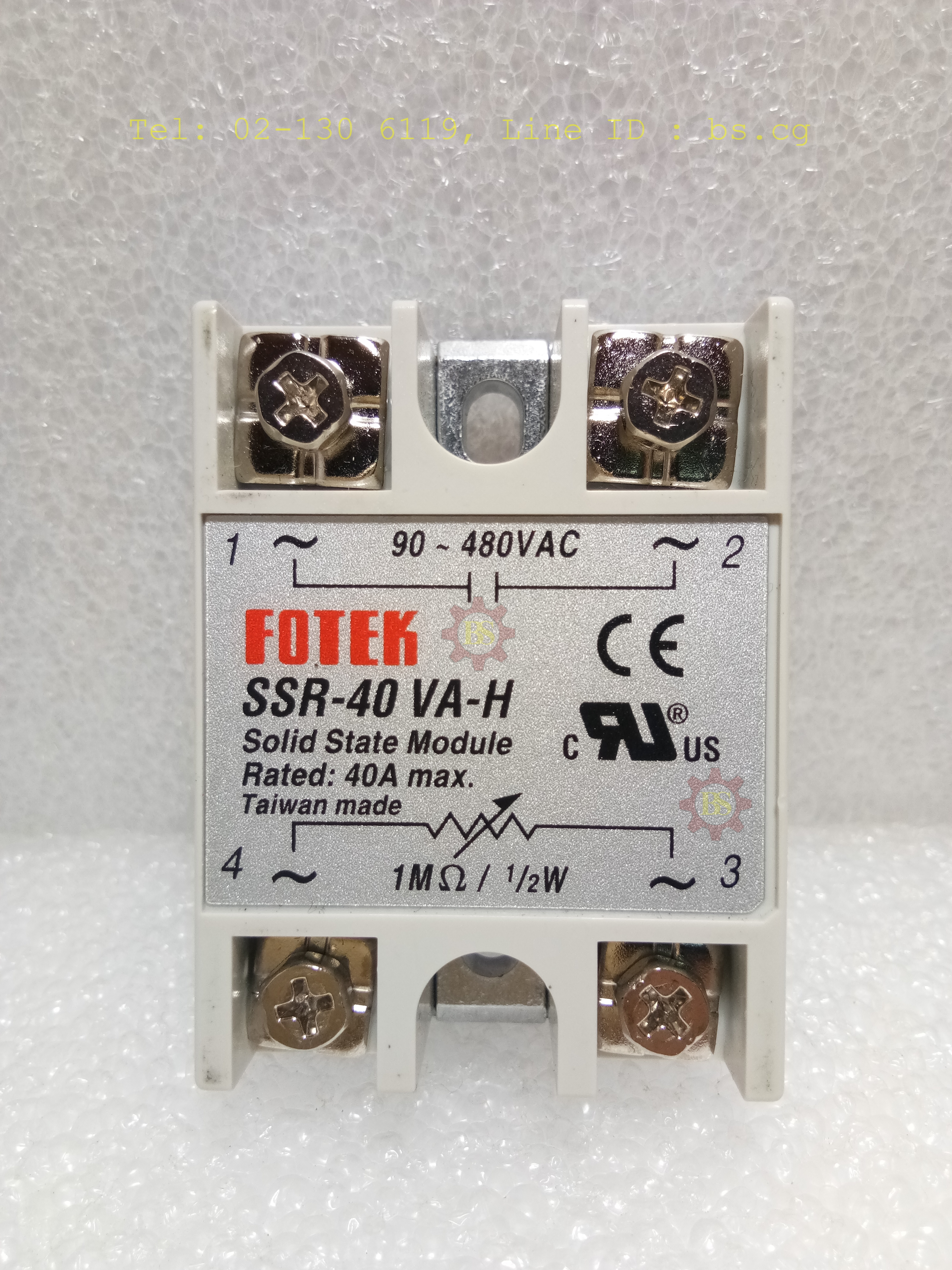 FOTEK : Solid State Module Rated: 40A max. SSR-40 VA-H