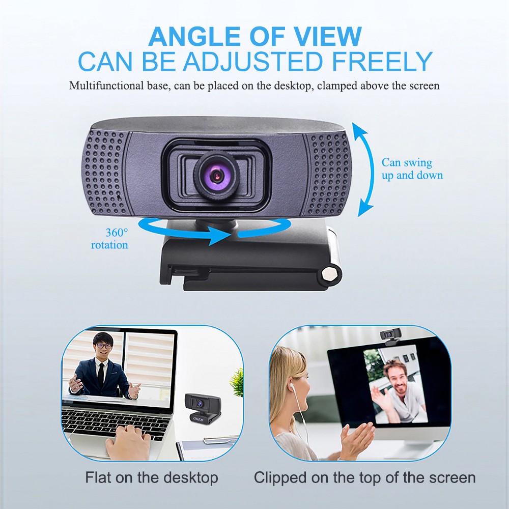 HD748 OKER FULL HD1080P WEBCAM +ขาตั้งกล้อง CM-OK-HD-HD748