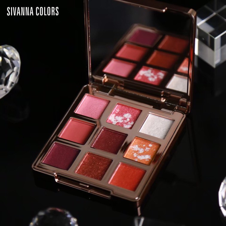 Sivanna Colors Diamond Rose Essence Oil 9-Color Eyeshadow HF6032 ซีเวียน่า พาเลททาตา 9 สี