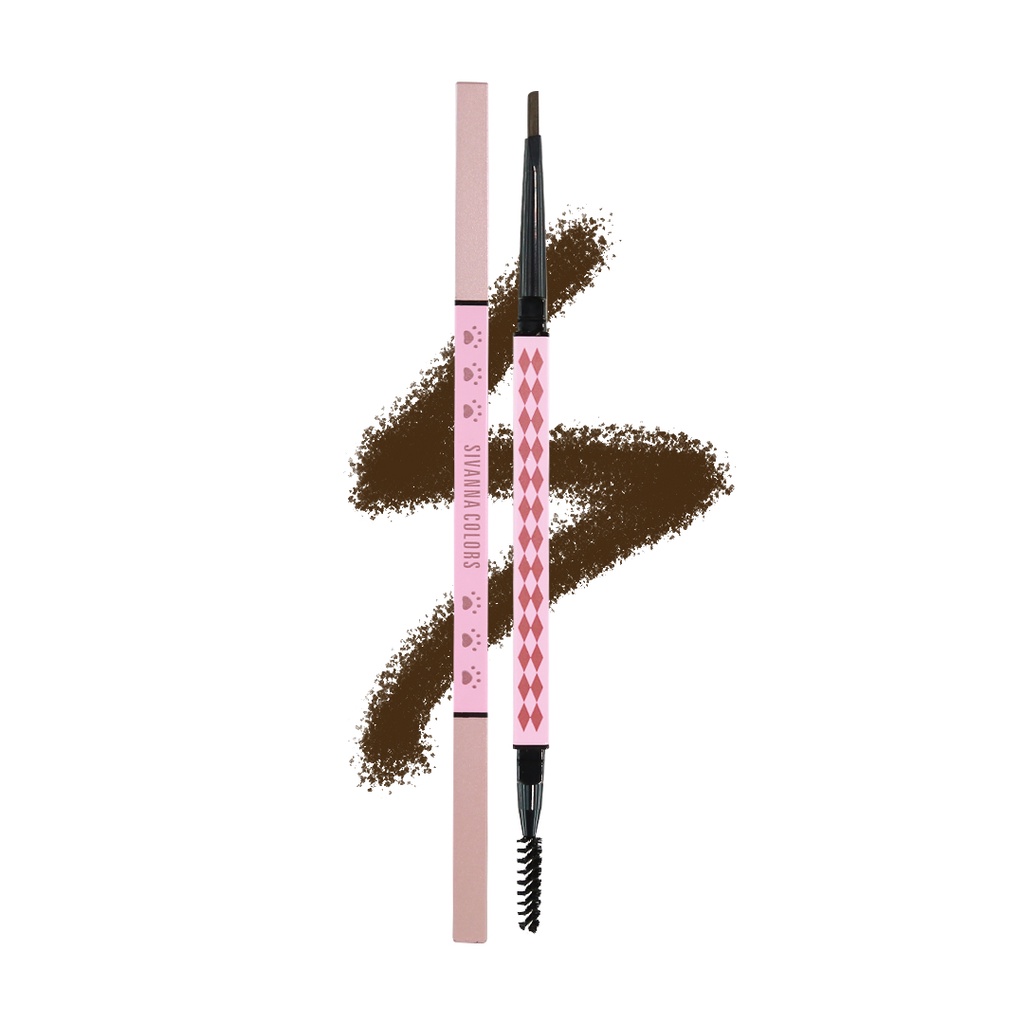 Sivanna Colors Pretty Portable Long-Wear Brow Pencil HF5059 ซีเวียน่า ดินสอเขียนคิ้วน้องแมว