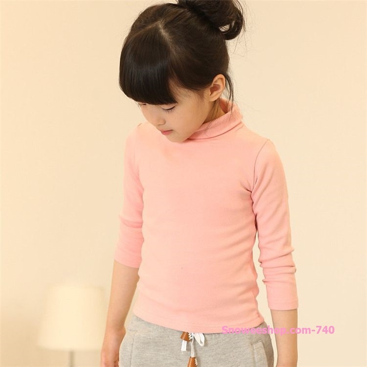 เสื้อฮีทเทคเด็ก Heat tech for kid คอสูงสีเยอะ 17 สี ไซ 90 ถึง 150