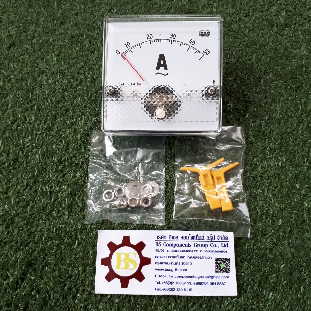 ClKACHI : Amp meter YS-80 (80x80x40mm. ขนาดรูเจาะ 65 mm.) ต่อตรง 50A