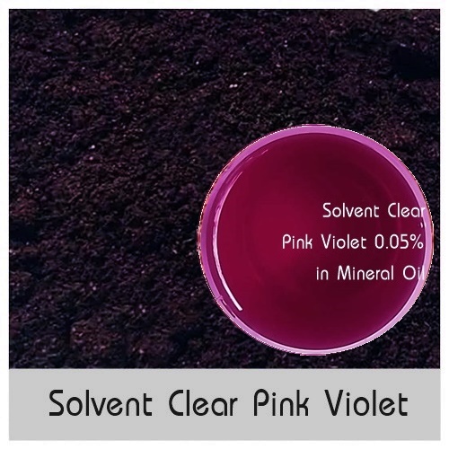 Color Purple :Solvent Clear Pink Violet สีม่วงชมพูโฃเวนท์ใส ผงละเอียด ละลายน้ำมันได้โปร่งใส