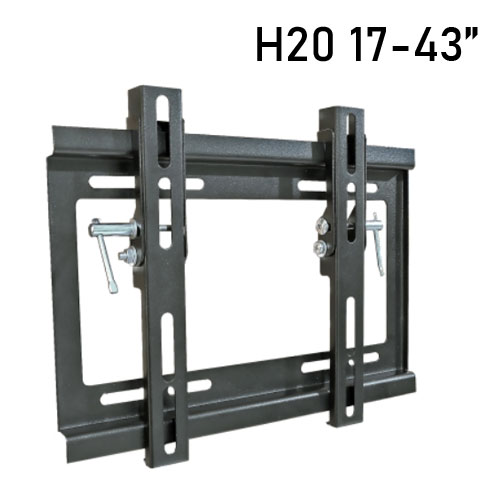 SURE VISINO H-20 ขาแขวนทีวีติดผนังรองรับขนาดจอ 17" - 43" ทุกรุ่นยี่ห้อ ปรับก้มได้ 20 องศา HL-SV-43-WAH20