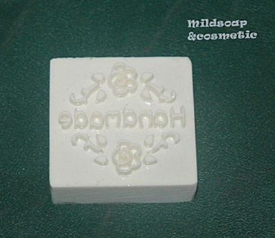HANDMADE VINTAGE SOAP STAMP 4 X 4 CM.