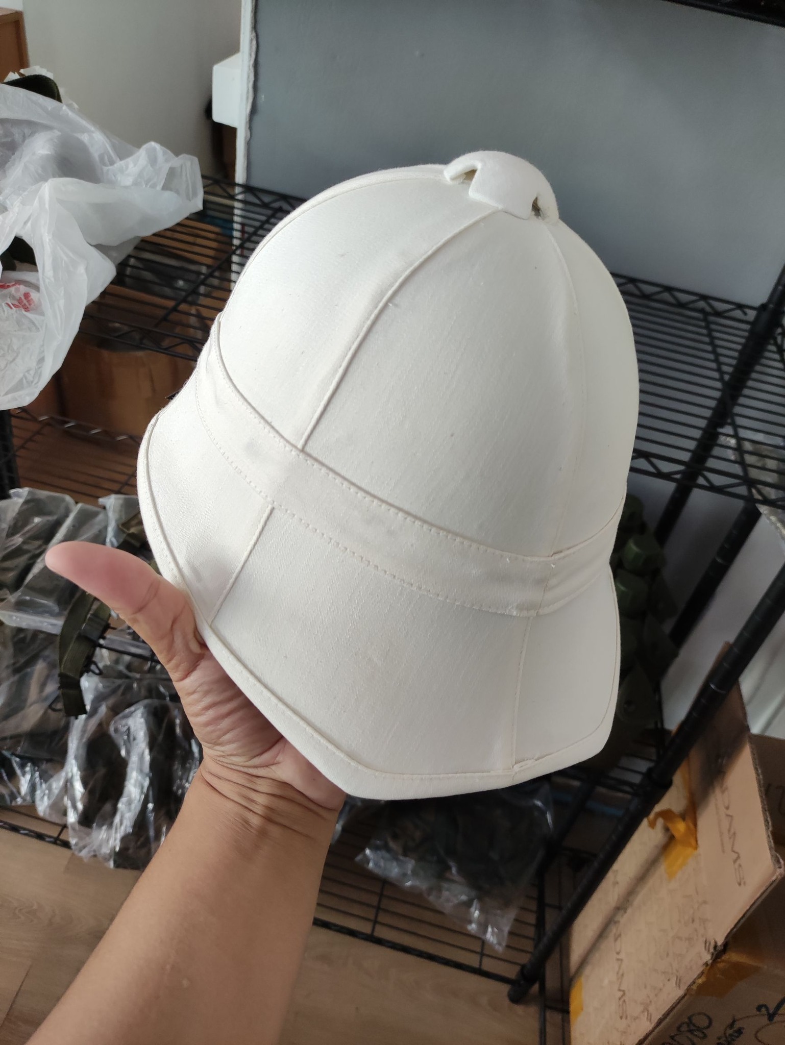 หมวกกะโล่ขาว ทหารอังกฤษ British Pith Helmet Sun Helmet