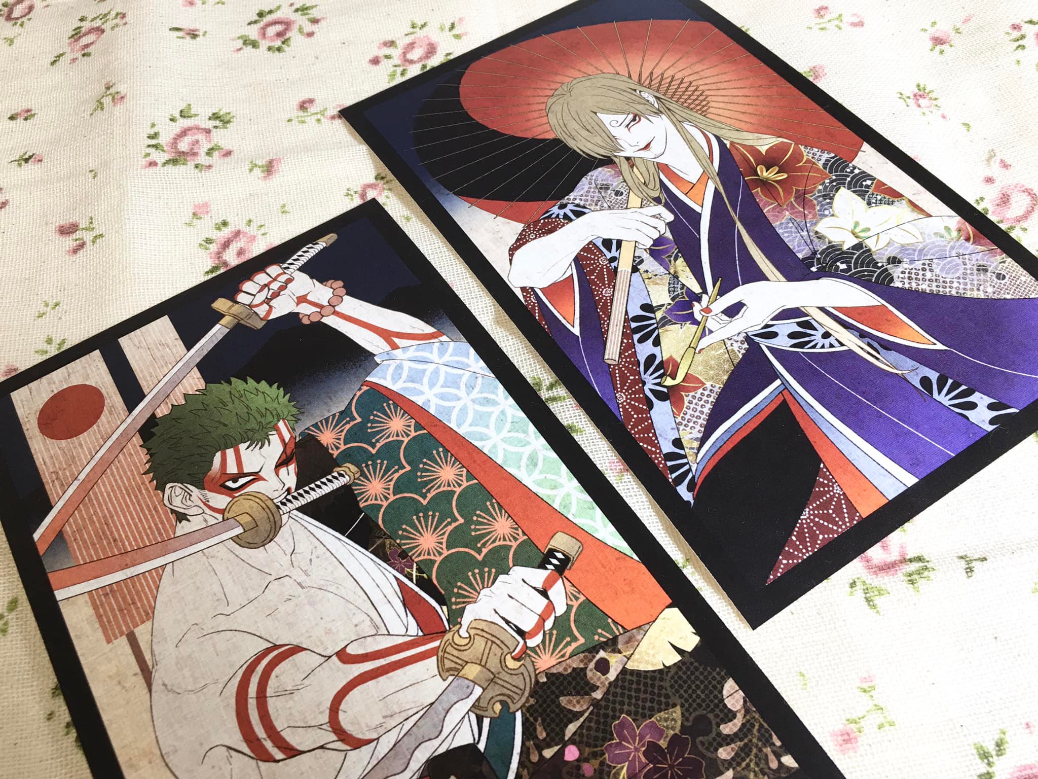 [ArtPrint Set] Zoro&Sanji Kabuki