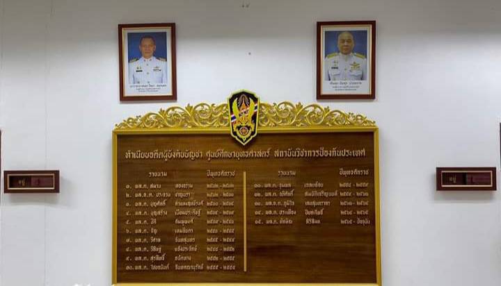 ป้ายทำเนียบรายนาม ขนาด 95x160ซม. พื้นหน้าไม้สัก ติดอักษรอะคริลิคตัวนูน