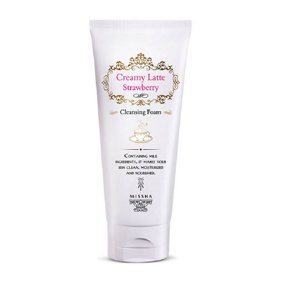MISSHA Creamy Latte Strawberry Cleansing Foam 172ml