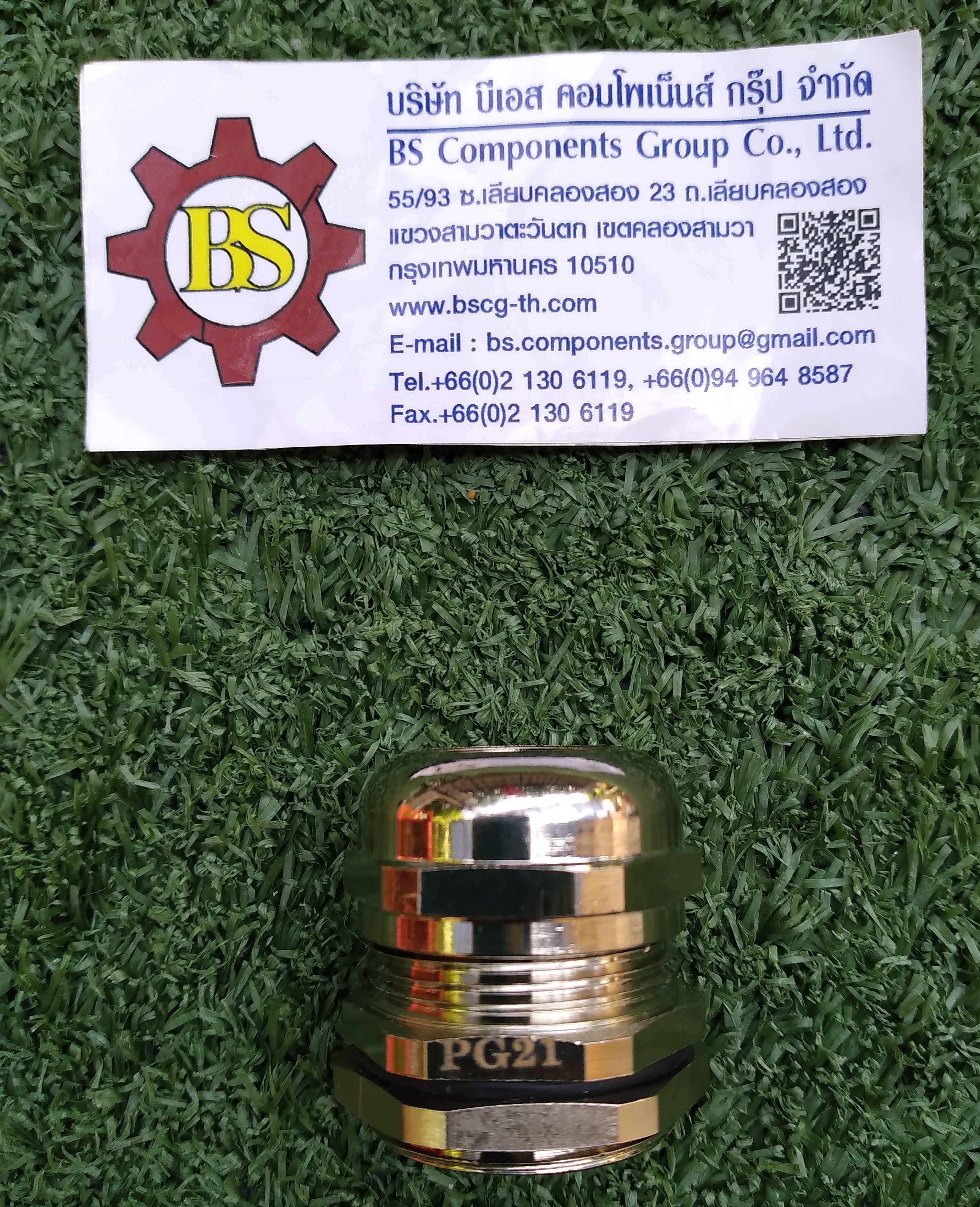 SHINOHAWA : Brass Cable grand ทองเหลือง ชุบนิเกิ้ล PG21 IP44