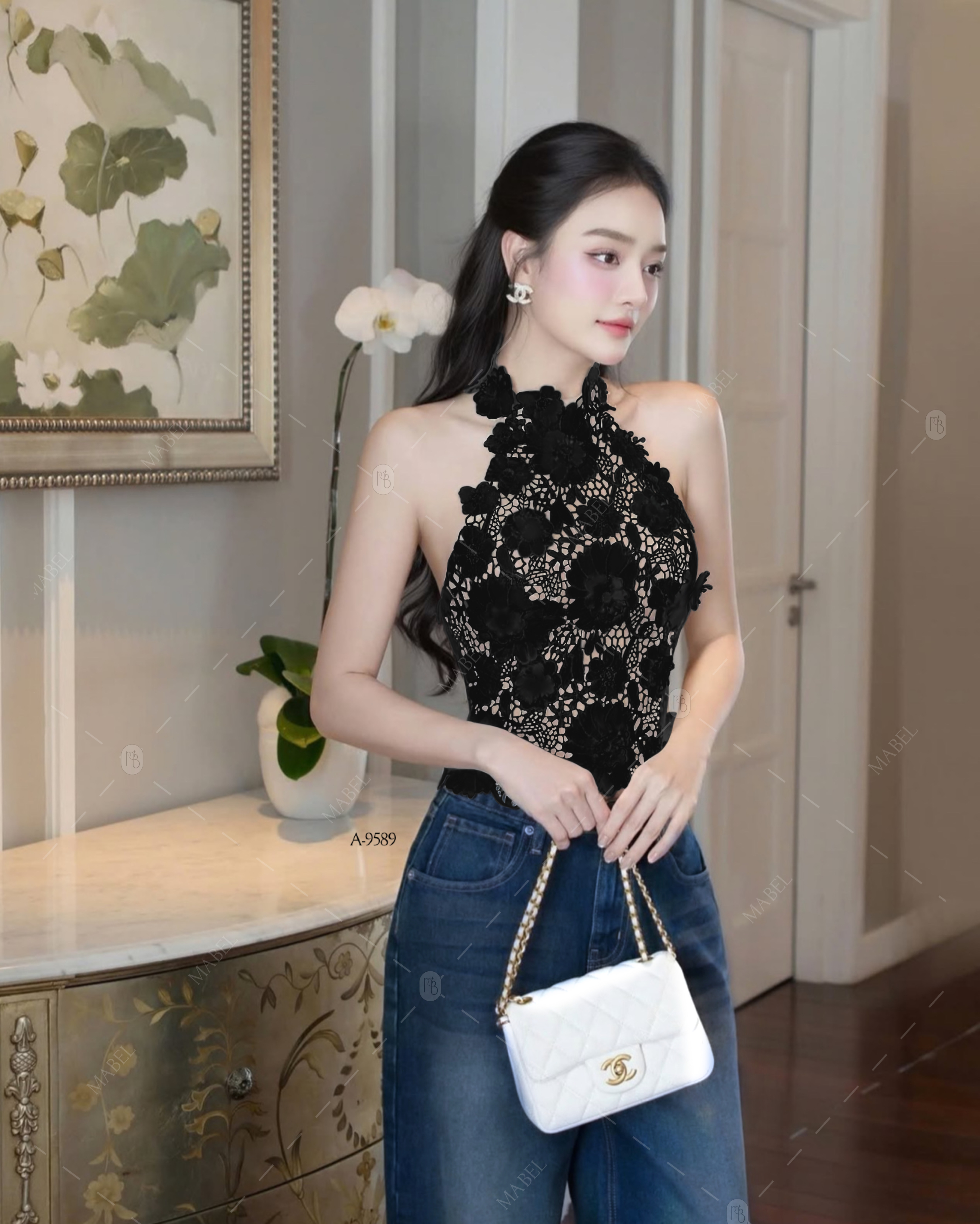 ชุดเซทเสื้อแขนกุดลูกไม้ผ้า3D จึ้งๆ สีดำ ชุดมีฟองน้ำและซับใน งานซิบหลัง เข้าเซทกับกางเกงยีนส์ขายาว ซิบหน้า ชุดแอบเปรี้ยวเล็กๆ จัดเซทนี้ไป รับรองจึ้งมากๆ #NABIBRAND #งานป้ายnabi #เสื้อลูกไม้สีดำ #กางเกงยีนส์ขาบาน #นาบีแบรนด์ #ชุดเซทยีนส์ #กางเกงยีนส์