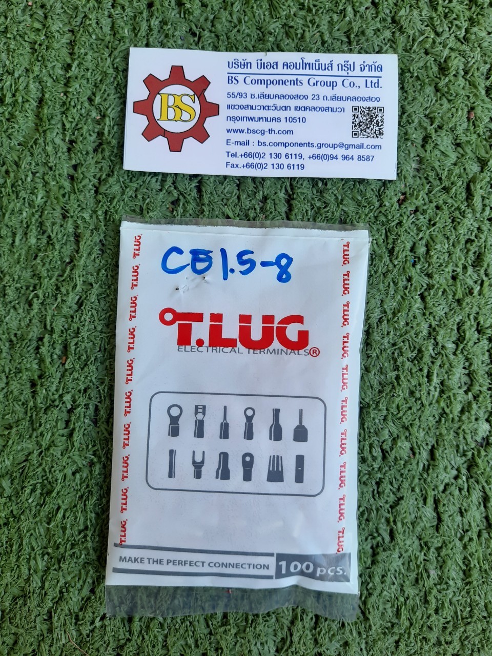 T.LUG : Cord End, CE1.5-8, 1.5mm2 (Red)