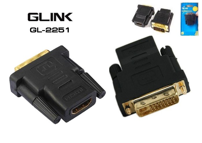GL-2251 GLINK Converter DVI 24+1 (M) TO HDMI (F) SKU-02275