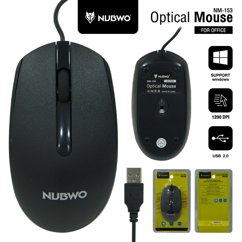 NM153 Nubwo Mouse USB FOR OFFICE MO-NW-OU-153XX