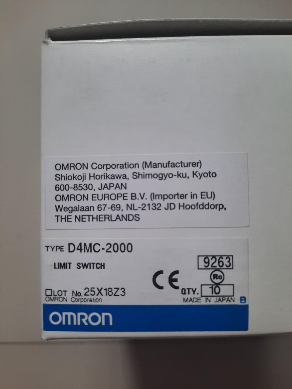 OMRON : Limit sw D4MC-2000